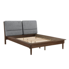 Astrid Walnut Eastern King Platform Bed - Ornate Home