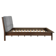 Astrid Walnut Eastern King Platform Bed - Ornate Home