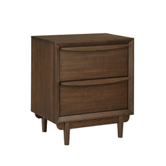 Astrid Walnut Nightstand - Ornate Home