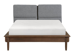 Astrid Walnut Queen Platform Bed - Ornate Home