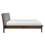 Astrid Walnut Queen Platform Bed - Ornate Home