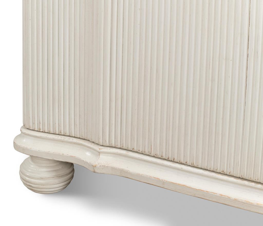 Astrid White Entrance Commode - Ornate Home
