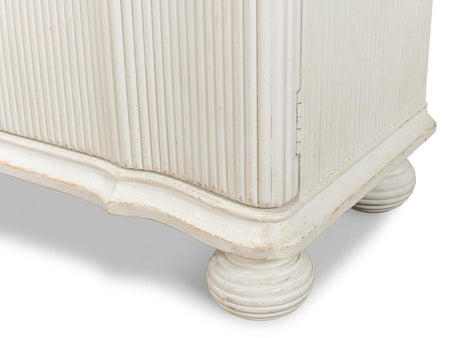 Astrid White Entrance Commode - Ornate Home