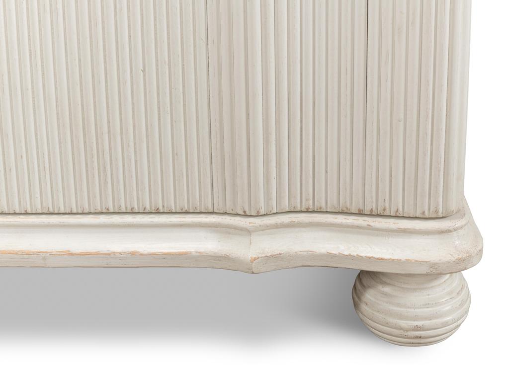 Astrid White Entrance Commode - Ornate Home