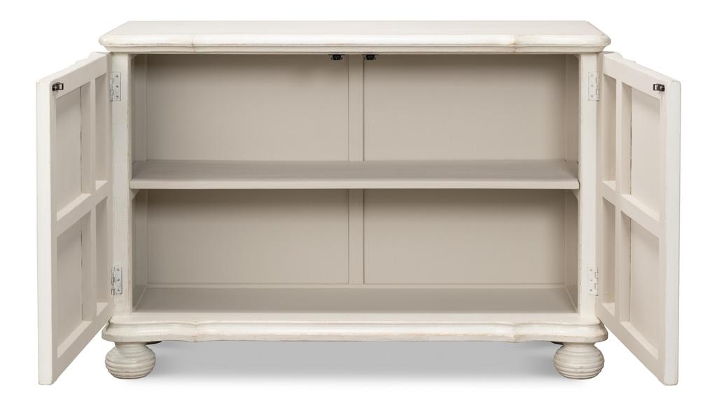 Astrid White Entrance Commode - Ornate Home