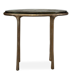 Ata Brass Oval Accent Table - Ornate Home