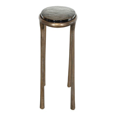 Ata Brass Oval Accent Table - Ornate Home