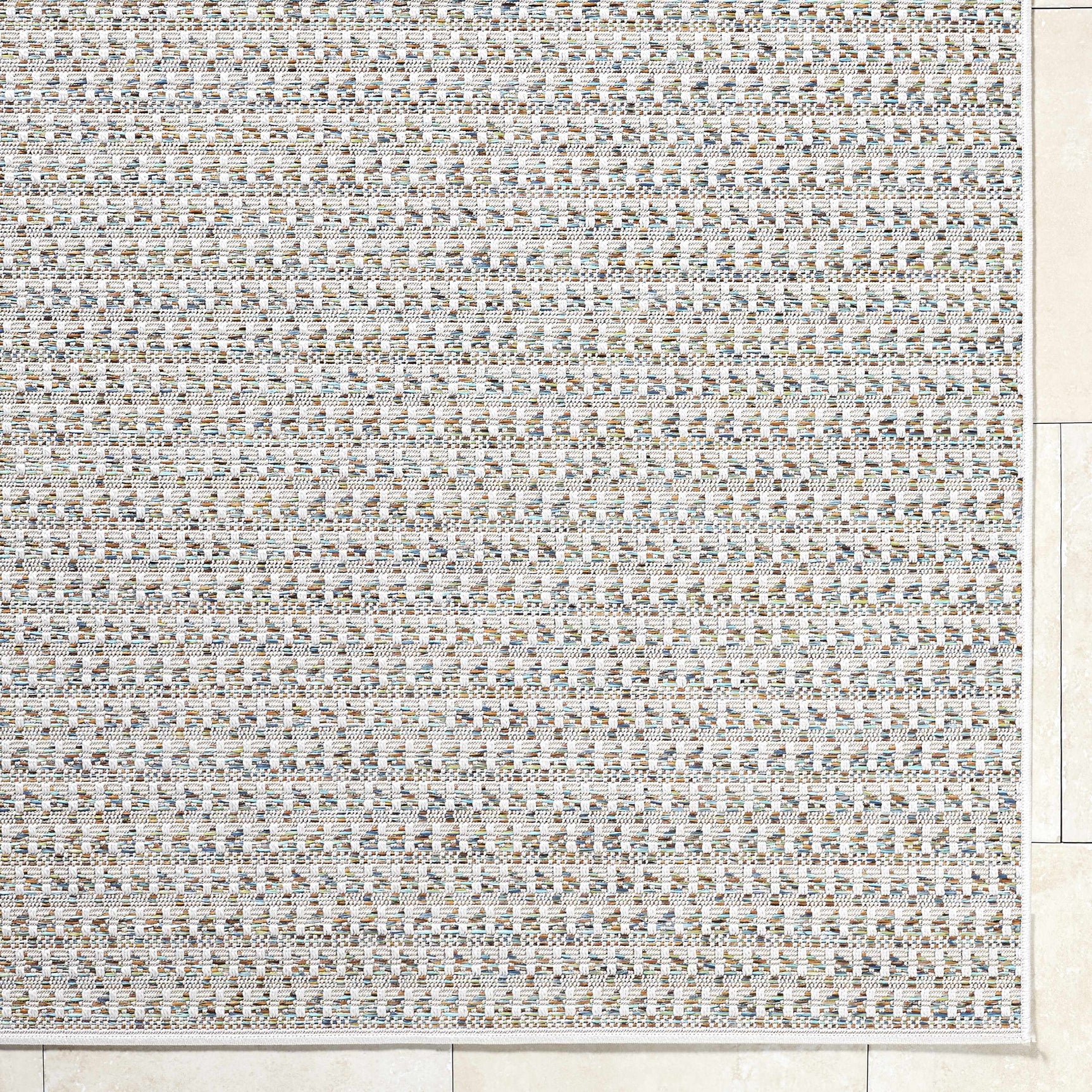 Ataret Ivory Outdoor Area Rug - Ornate Home