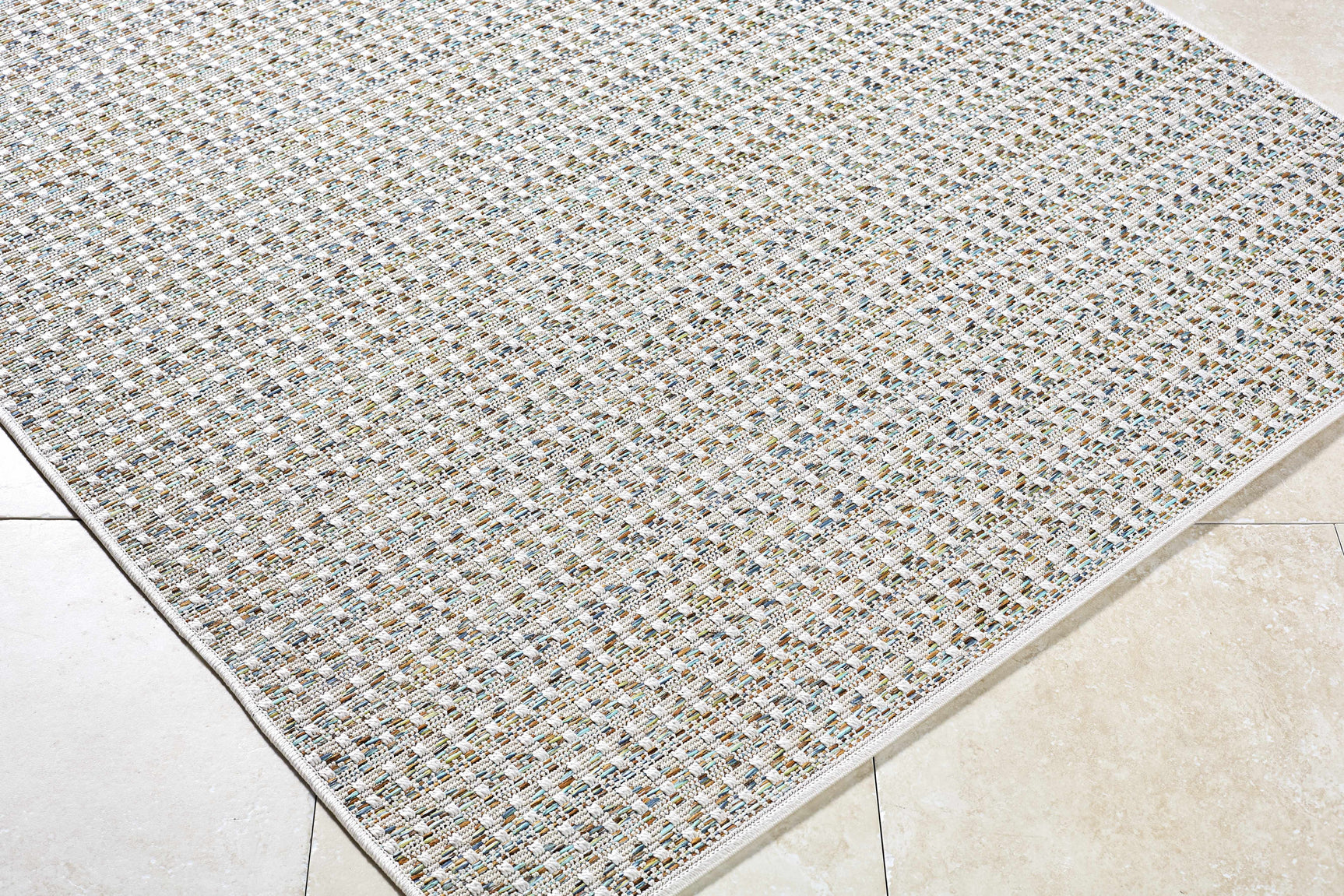 Ataret Ivory Outdoor Area Rug - Ornate Home