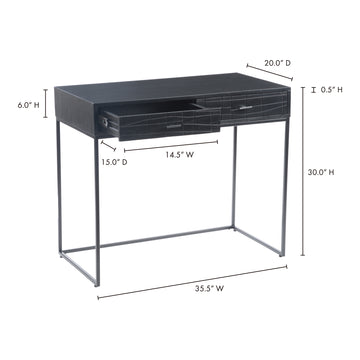 Atelier Black Desk - Ornate Home