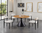Athan Black/Oak 5 Pc. Dining Table Set - Ornate Home