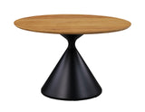 Athan Black/Oak 5 Pc. Round Dining Table Set - Ornate Home