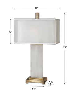 Athanas Alabaster Lamp - Ornate Home