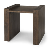 Athelia Dark Brown Wood Accent Table - Ornate Home