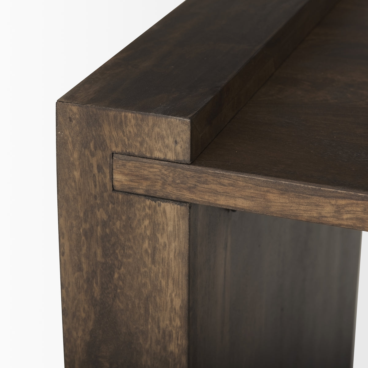 Athelia Dark Brown Wood Accent Table - Ornate Home