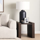 Athelia Dark Brown Wood Accent Table - Ornate Home