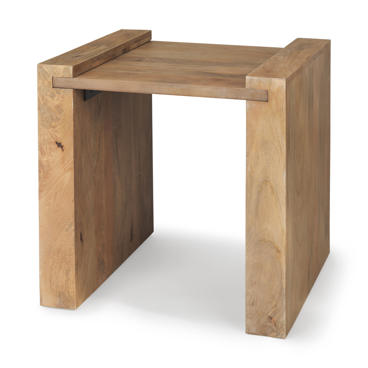 Athelia Light Brown Wood Accent Table - Ornate Home