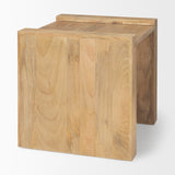 Athelia Light Brown Wood Accent Table - Ornate Home