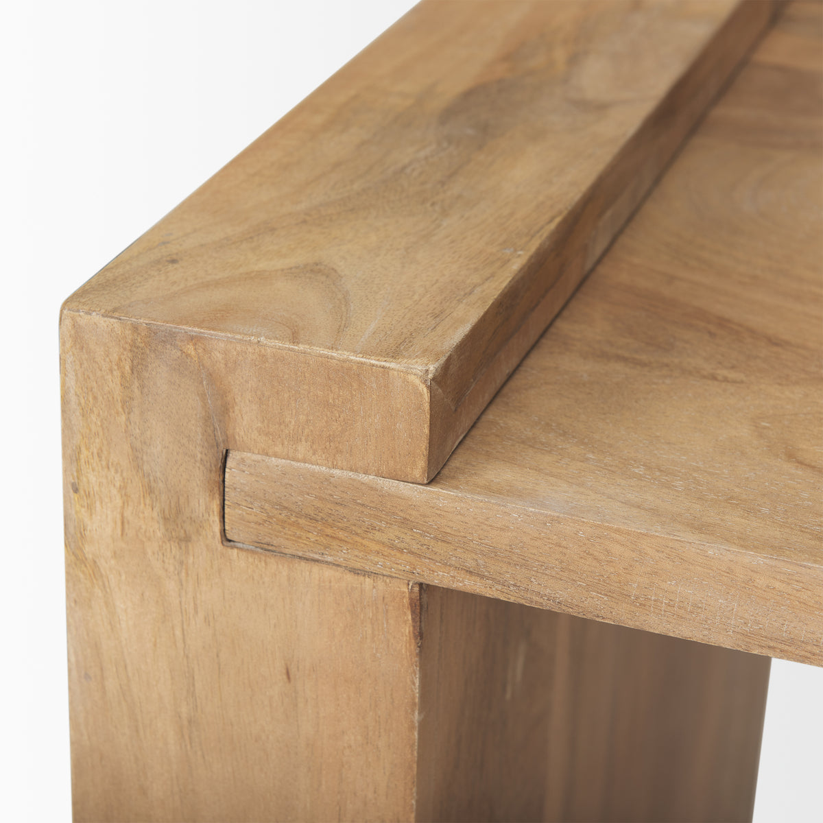 Athelia Light Brown Wood Accent Table - Ornate Home