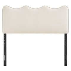 Athena Alabaster Stain-Resistant Performance Velvet King Size Headboard - Ornate Home