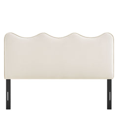 Athena Alabaster Stain-Resistant Performance Velvet King Size Headboard - Ornate Home