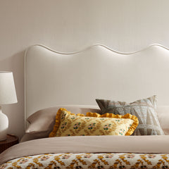 Athena Alabaster Stain-Resistant Performance Velvet King Size Headboard - Ornate Home