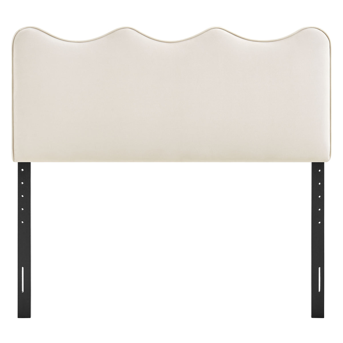 Athena Alabaster Stain-Resistant Performance Velvet Queen Size Headboard - Ornate Home