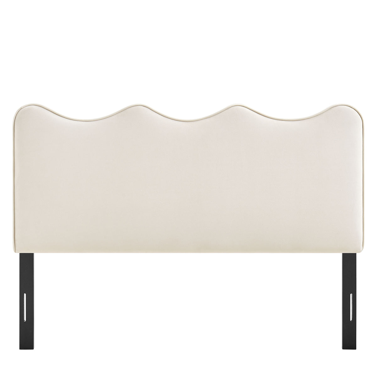 Athena Alabaster Stain-Resistant Performance Velvet Queen Size Headboard - Ornate Home