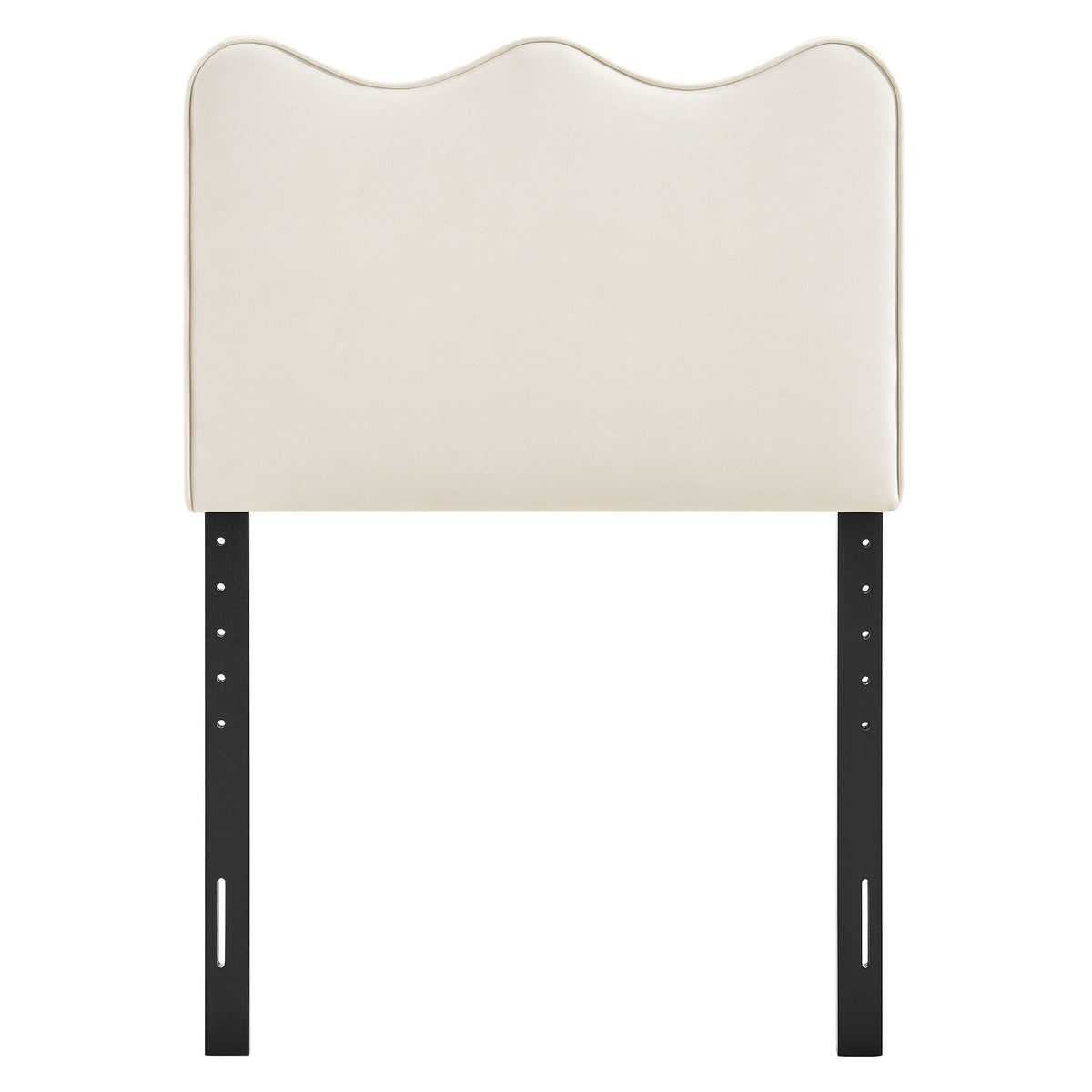 Athena Alabaster Stain-Resistant Performance Velvet Twin Size Headboard - Ornate Home