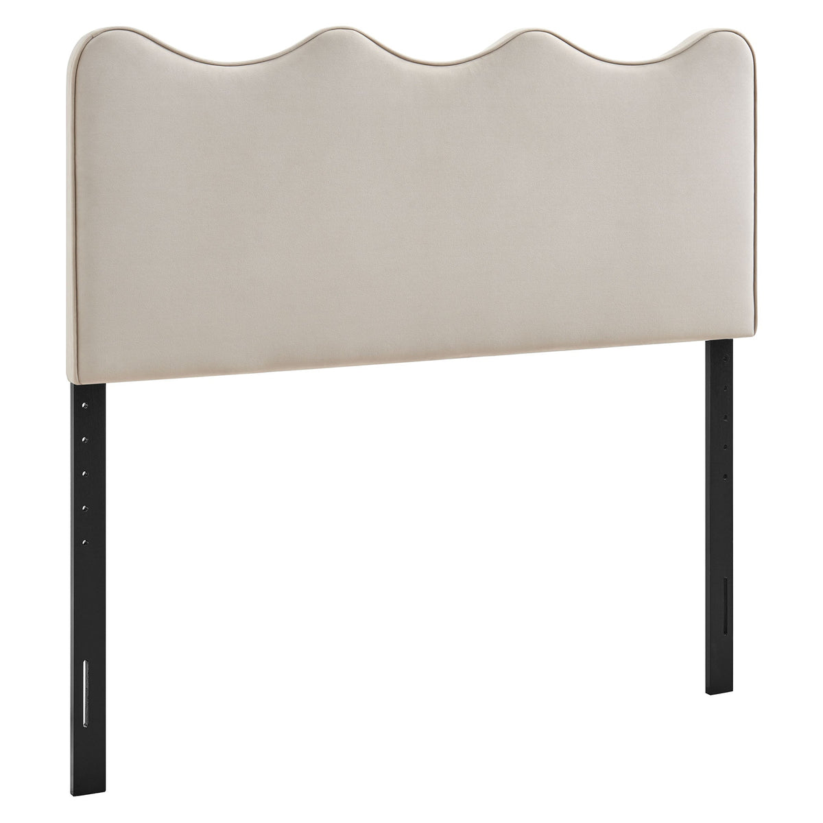 Athena Almond Stain-Resistant Performance Velvet Queen Size Headboard - Ornate Home