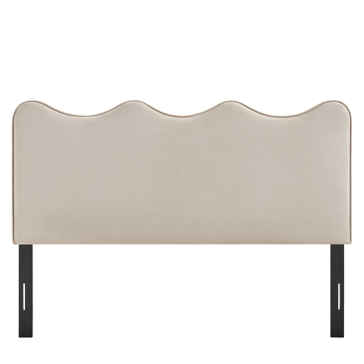 Athena Almond Stain-Resistant Performance Velvet Queen Size Headboard - Ornate Home