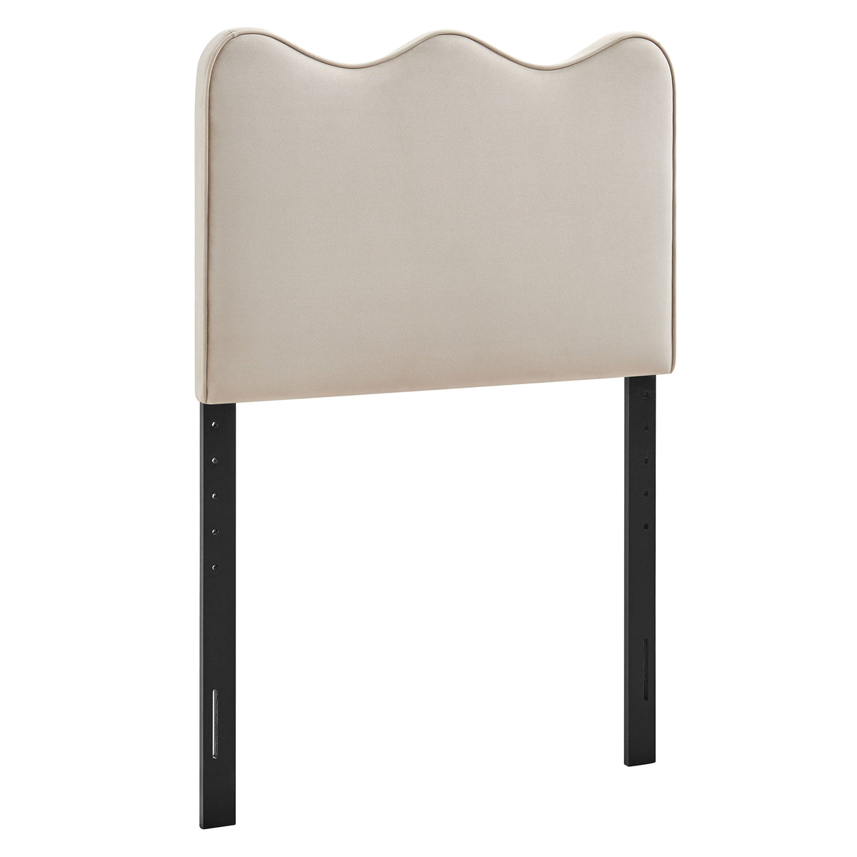 Athena Almond Stain-Resistant Performance Velvet Twin Size Headboard - Ornate Home