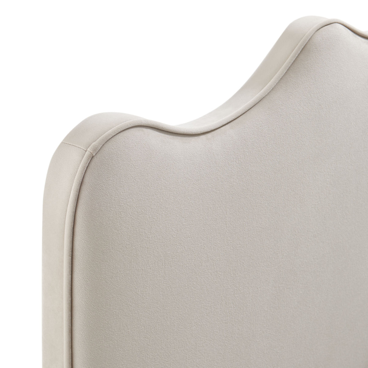 Athena Almond Stain-Resistant Performance Velvet Twin Size Headboard - Ornate Home