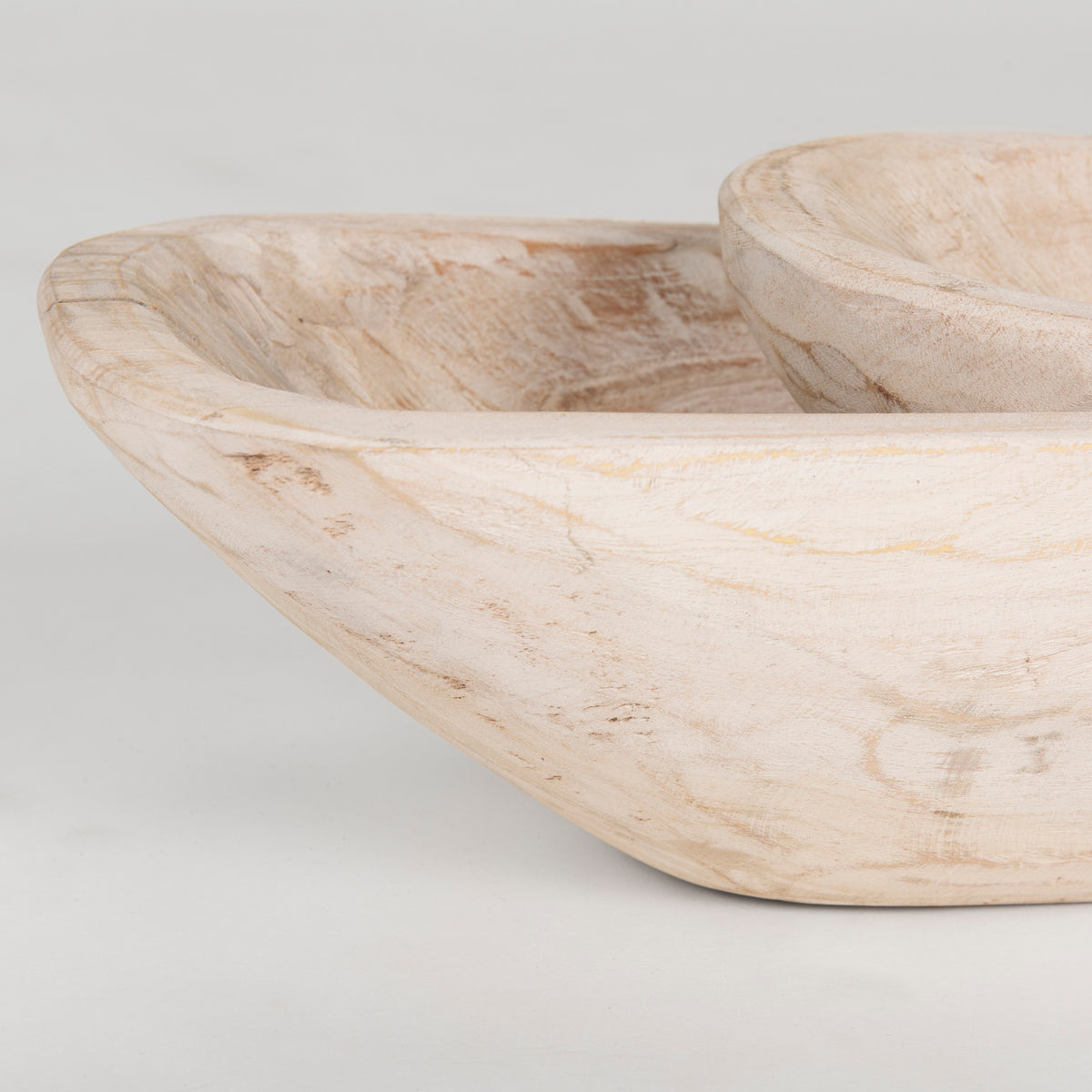 Athena Brown Extra Large Light-Wash Reclaimed Wood Trays (Set of 2) - Ornate Home