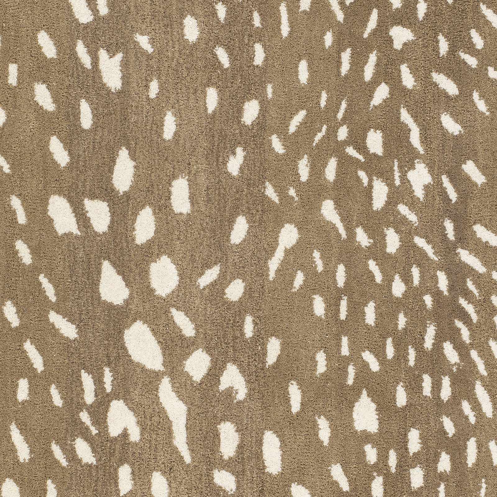 Athena Brown Giraffe Print Wool Rug - Ornate Home