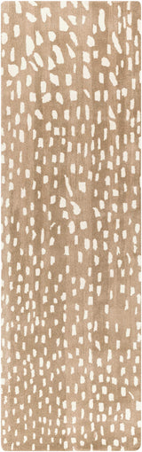Athena Brown Giraffe Print Wool Rug - Ornate Home