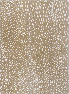 Athena Brown Giraffe Print Wool Rug - Ornate Home
