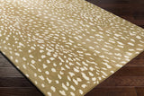 Athena Brown Giraffe Print Wool Rug - Ornate Home