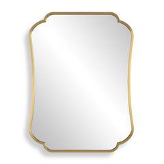 Athena Brushed Brass Mirror - Ornate Home