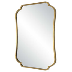 Athena Brushed Brass Mirror - Ornate Home