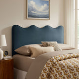 Athena Cadet Blue Stain-Resistant Performance Velvet King Size Headboard - Ornate Home