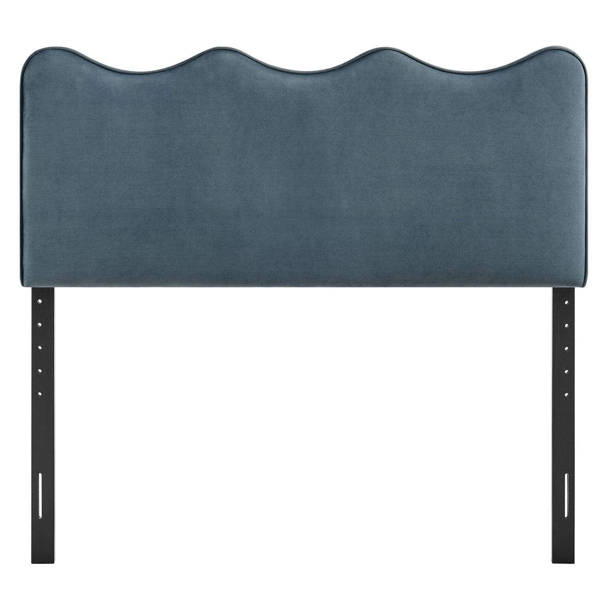 Athena Cadet Blue Stain-Resistant Performance Velvet King Size Headboard - Ornate Home