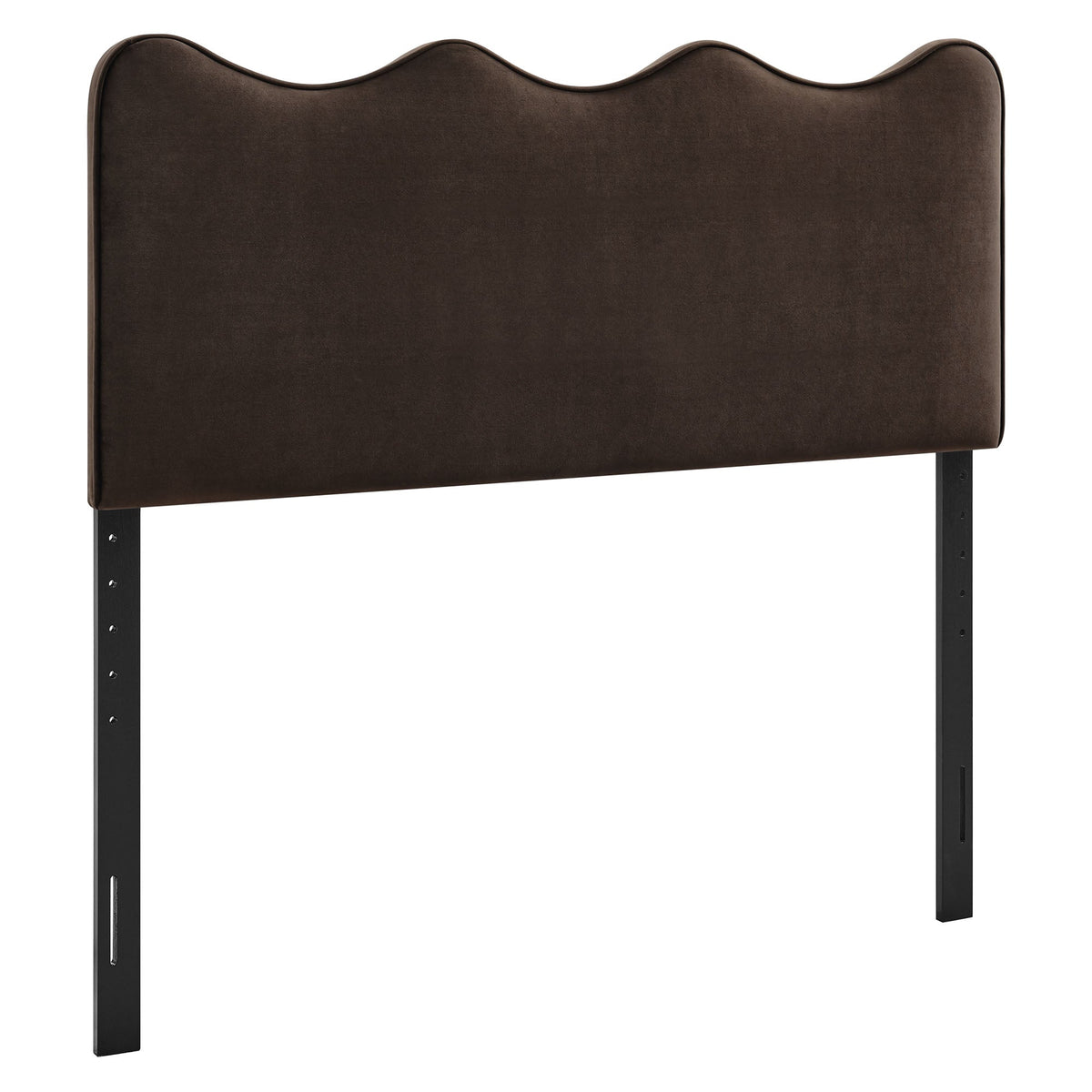 Athena Chocolate Brown Stain-Resistant Performance Velvet Full Size Headboard - Ornate Home