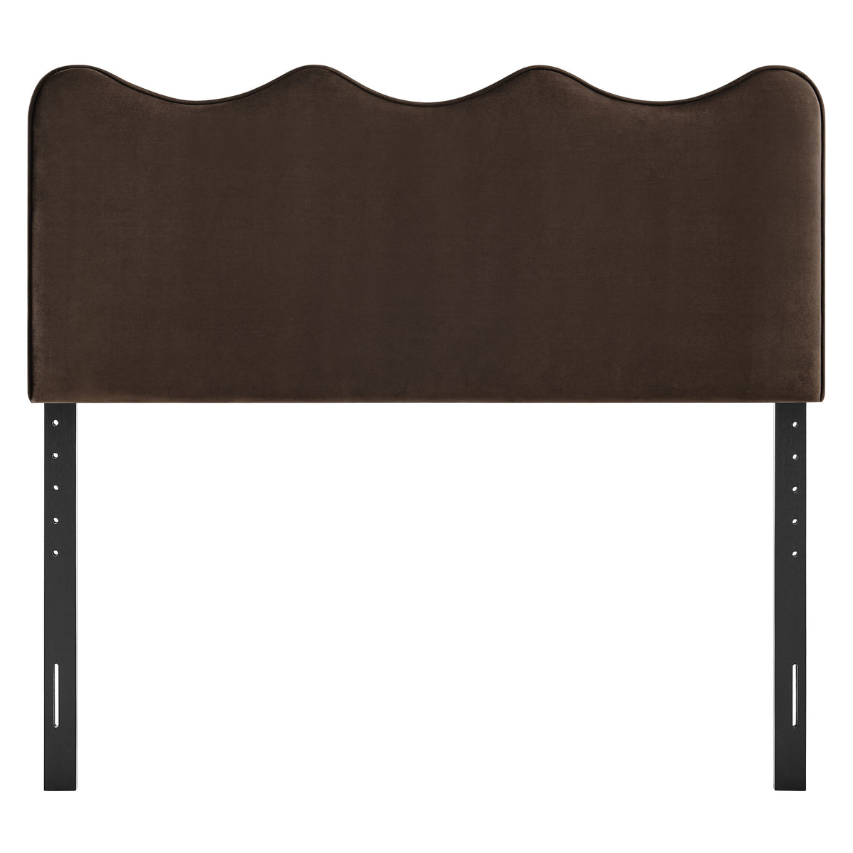 Athena Chocolate Brown Stain-Resistant Performance Velvet Full Size Headboard - Ornate Home