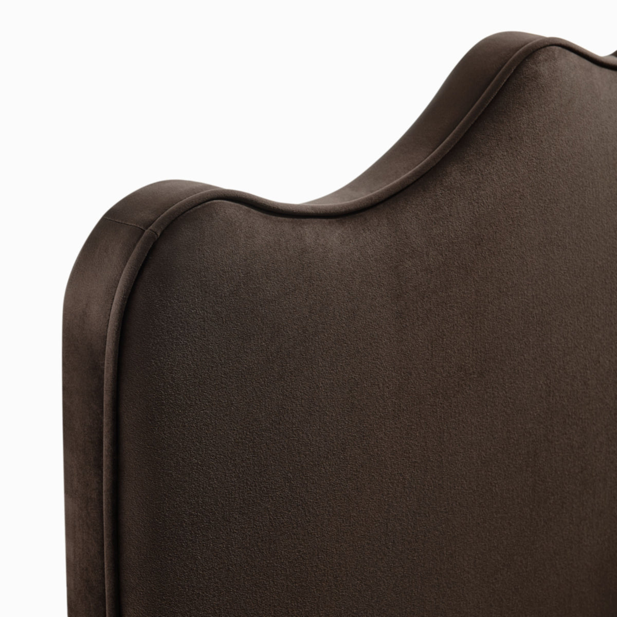 Athena Chocolate Brown Stain-Resistant Performance Velvet Full Size Headboard - Ornate Home