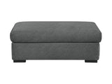 Athena Dark Gray Ottoman - Ornate Home