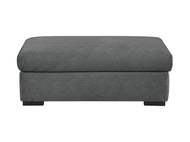 Athena Dark Gray Ottoman - Ornate Home