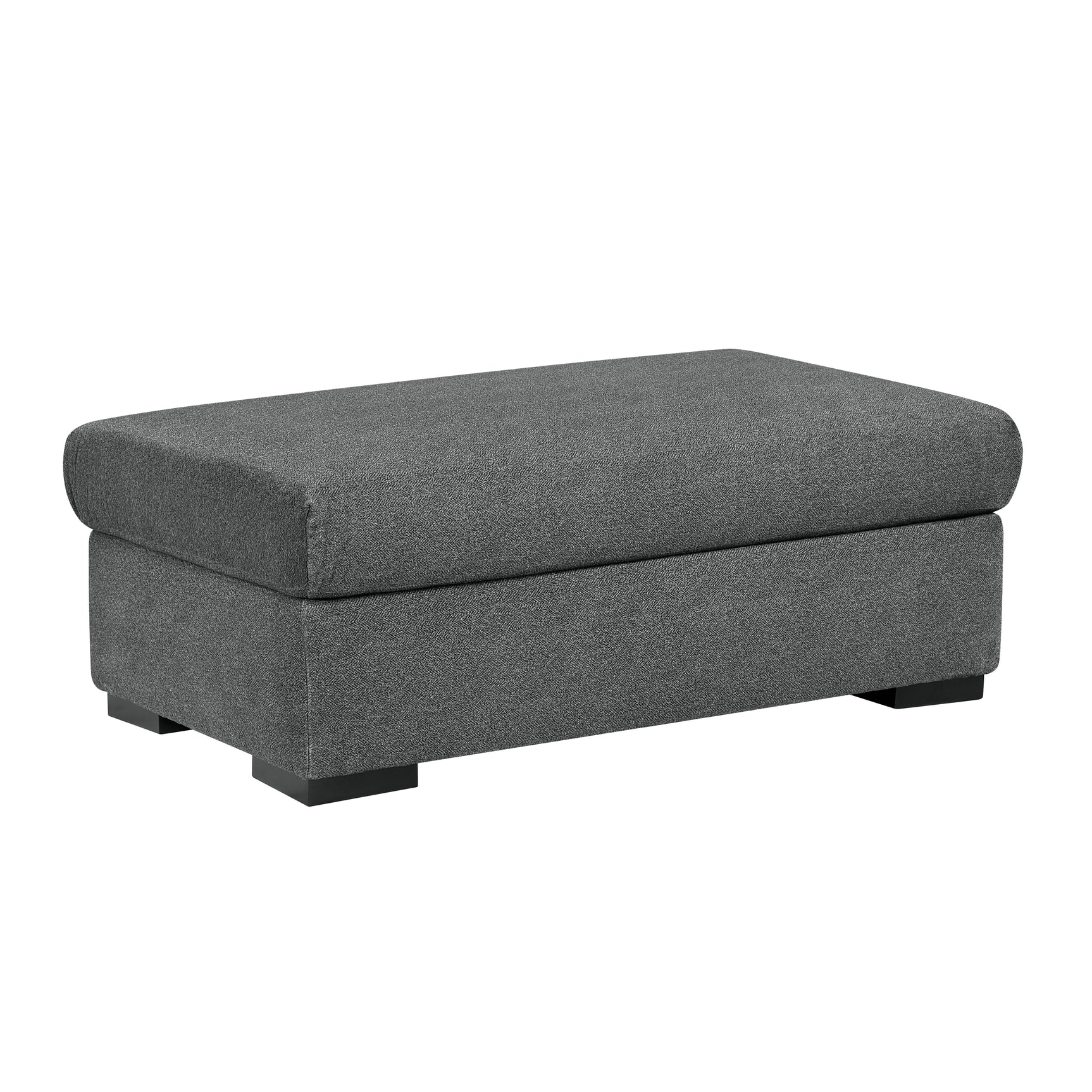 Athena Dark Gray Ottoman - Ornate Home