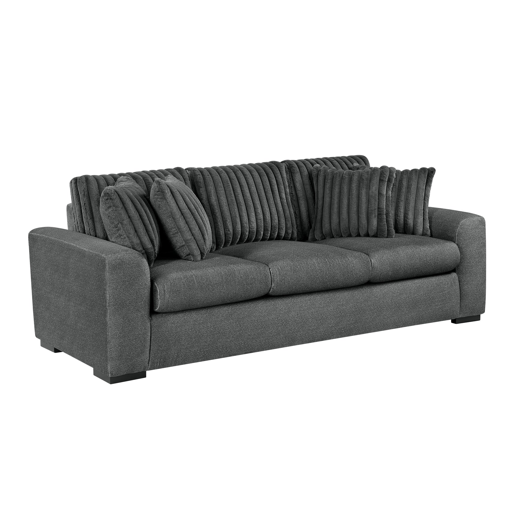 Athena Dark Gray Sofa - Ornate Home