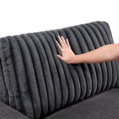 Athena Dark Gray Sofa - Ornate Home